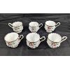 Image 3 : Set of 6 Royal Albert 'Petite Point' Tea Cups & Saucers