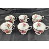 Image 2 : Set of 6 Royal Albert 'American Beauty' Tea Cups & Saucers