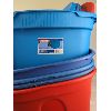 Image 3 : Set of 5 Large Storage Bins with Lids -  71L Size 