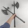 Image 2 : Set of 2 Decorative Metal Medieval Horseman's Axes
