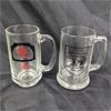 Image 3 : Set of 4 Various Glass Beer Mugs