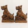 Image 1 : Vintage Syroco Wood Look Scottie Dog Book Ends