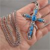 Image 2 : Large Vintage Cross with 24" Chain