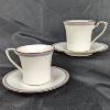 Image 1 : 2 Nortake Tea Cup & Saucer Sets 'Breathless" Fine China