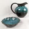 Image 1 : Set of 2 Vintage Blue Mountain Pottery - Pitcher and Bowl