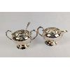 Image 7 : Lovely Set!  Tea Pot, Cream & Sugar with Tray - Silver Plated Copper