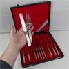 Image 1 : Vintage Mother of Pearl Cutlery Set with Case