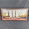Image 1 : Vintage Shadow Box Model Ship 