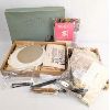 Image 1 : Lot of Vintage Embroidery Patters, Tatting Tools, Doilies and Hand Loom Set 