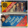 Image 1 : Set of 2 Vintage CBC News Television Program Signs "24 Hours" 1984