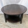 Image 1 : Round Wood Coffee Table 32" x 18"