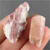 Image 2 : Lot of 2 Raw Pink Tourmaline Specimens 