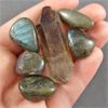 Image 1 : Lot of Polished Labradorite & A Smoky Quartz Point