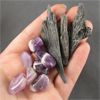 Image 1 : Lot of Raw Black Kyanite & Polished Amethyst Specimens 