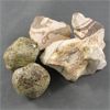 Image 1 : Lot of Raw Zebra Jasper & Garnet Crystals 