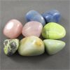 Image 1 : Lot of Polished Blue Quartz, Serpentine, Rose Quartz & Amazonite Stones 