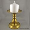 Image 1 : Brass Candle Holder 6" tall (Candle not Included)