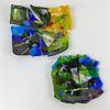 Image 1 : Set of 2 Abstract Art Glass Dishes 