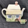 Image 2 : Full Size & Mini Trinket Vintage Cottage Teapots