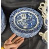 Image 12 : AMAZING!  Set of Churchill England Blue Willow China Made in Staffordshire England