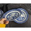 Image 5 : AMAZING!  Set of Churchill England Blue Willow China Made in Staffordshire England