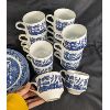 Image 7 : AMAZING!  Set of Churchill England Blue Willow China Made in Staffordshire England