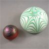 Image 1 : Set of 2 Hand Blown Glass Paperweights