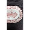 Image 2 : Large Pink Delph Platter - Semi Porcelain - Upper Hanley Pottery