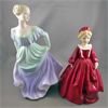 Image 1 : Set of 2 Bone China Figurines - Coalport & Royal Worcester