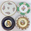 Image 1 : Set of 4 Decorative Cabinet Plates  - 1 Signed G. Sherman