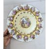 Image 2 : Set of 4 Decorative Cabinet Plates  - 1 Signed G. Sherman