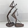 Image 1 : Set of 2 Golfing Metal Statues