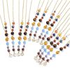 Image 1 : Set of 12 NEW Zodiac Necklaces with 9 Planets