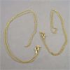 Image 1 : Set of 2 NEW Gold Plated 925 Sterling Silver Chains 