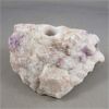 Image 2 : Set of 3 Amethyst Crystal Candle Holders