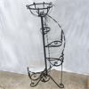 Image 1 : Beautiful Wrought Iron Planter Stand 51" tall