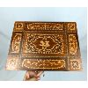 Image 2 : Gorgeous Locking Musical Wood Inlay Table with Jewelry Box Inset