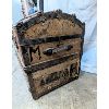 Image 5 : Large Wooden Steamer Trunk 