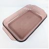 Image 1 : Cranberry Pyrex Baking Dish 13" x 9"