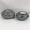 Image 2 : Set of 2 Soapstone Candle Holders