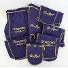 Image 1 : Lot of 7 Crown Royal Purple & Gold Drawstring Bags
