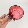 Image 3 : Antique Victorian Cranberry Glass Sugar Bowl with Teaspoon from Sweden
