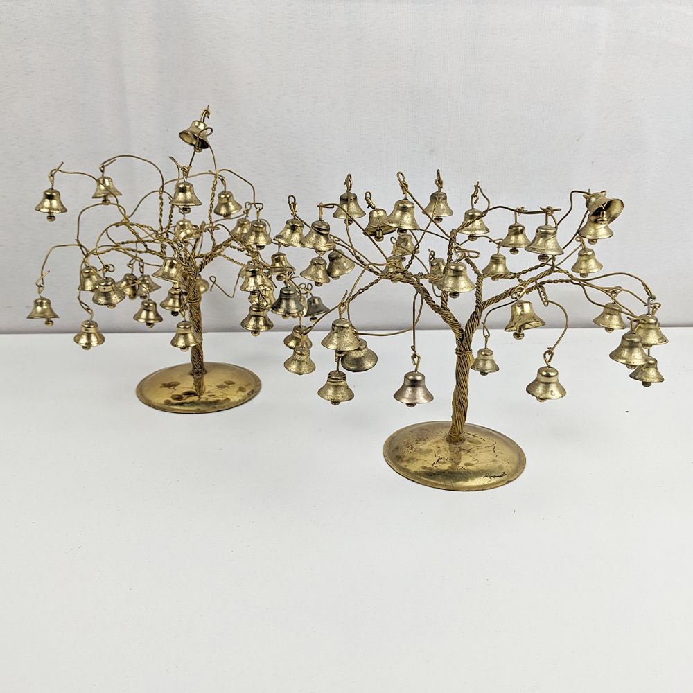 Lot of 2 Metal Bell Trees