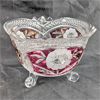 Image 1 : Vintage Bavarian Cut Crystal Cachepot