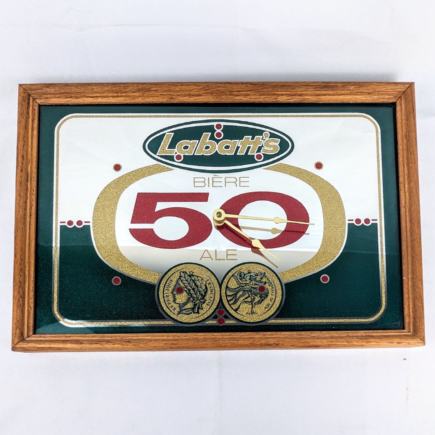 Labatt's 50 Ale Mirrored Bar Clock
