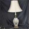 Image 1 : Vintage Frosted Glass Table Lamp - Working!