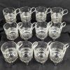 Image 1 : Set of 12 Vereco France Silver Tone and Glass Cups
