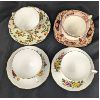 Image 5 : Set of 12 Tea Cups & Saucers - Various Makers