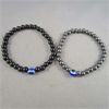 Image 2 : Set of 5 Protection Bracelets - Greek Evil Eye, Hamsa Hand, Black Onyx