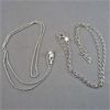 Image 1 : Set of 2 NEW Sterling 925 Silver Necklaces